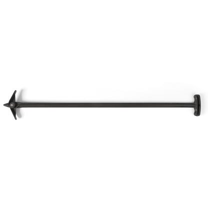 Black composter rod with on a white background
